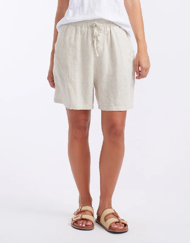 Your Exclusive Offer Awaits!Alex Linen Shorts - Natural
