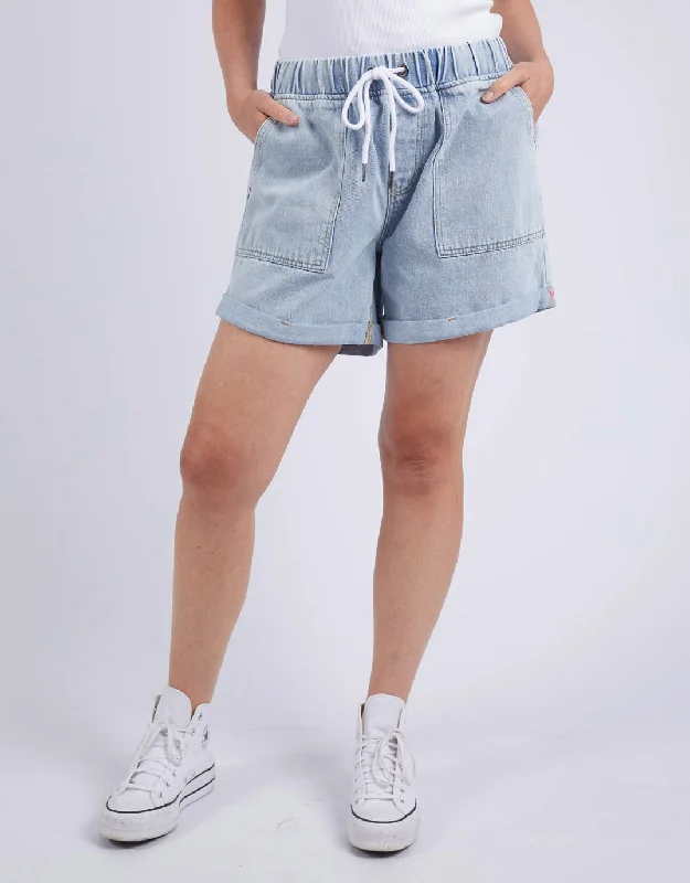 Best Deals Just for You!Emma Relaxed Denim Short - Light Blue Wash