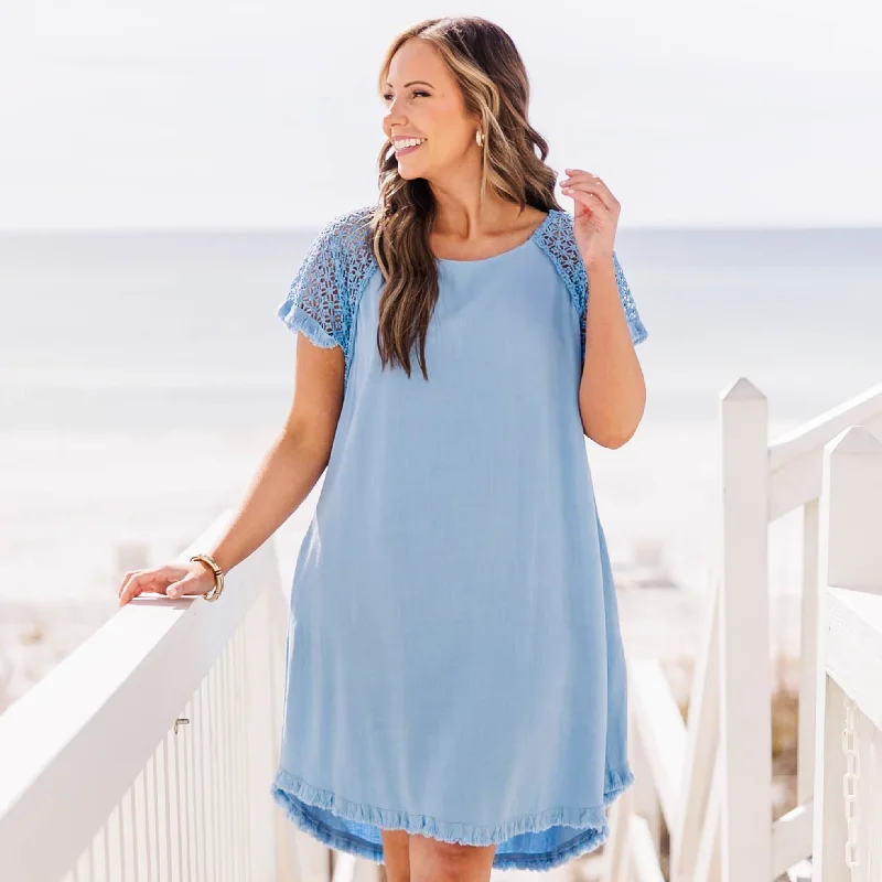 Thousands Of Small Kindnesses Dress, Blue