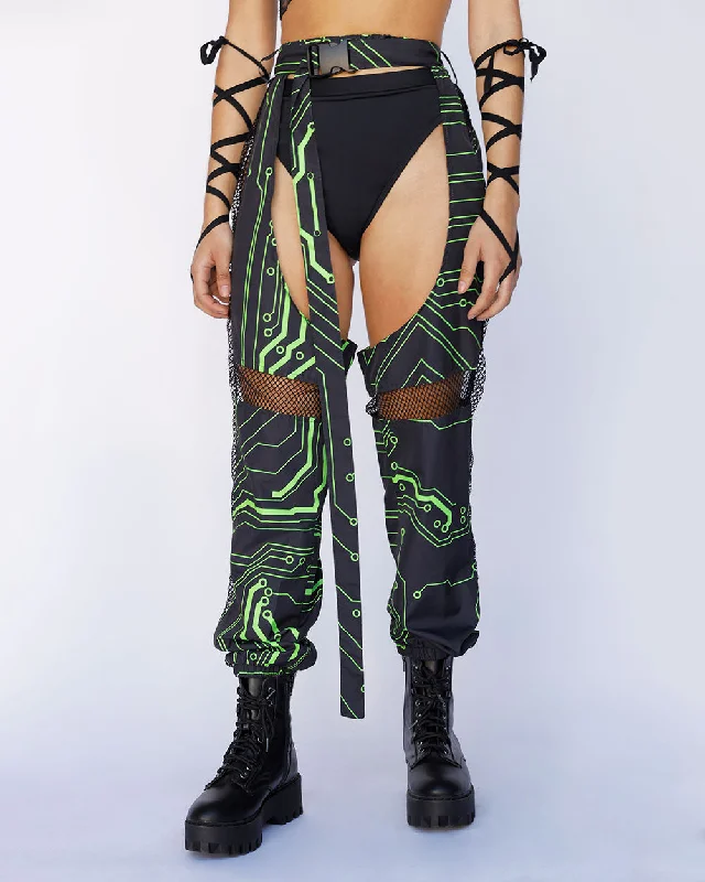 Cyber Matrix Fishnet Chaps