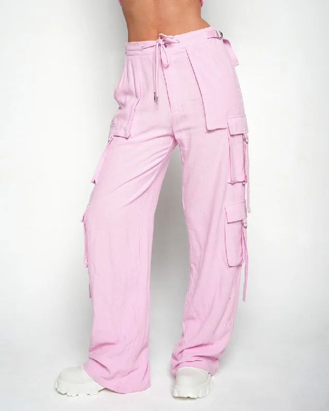 Strawberry Cream Parachute Pants