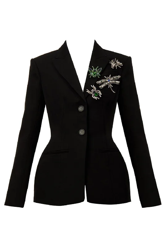 Embroidered Blazer