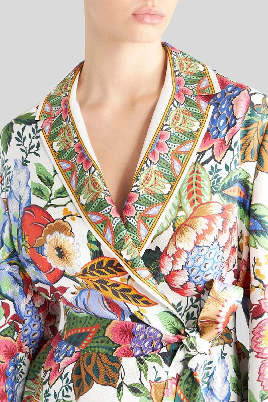 Printed Wrap Around Jacket