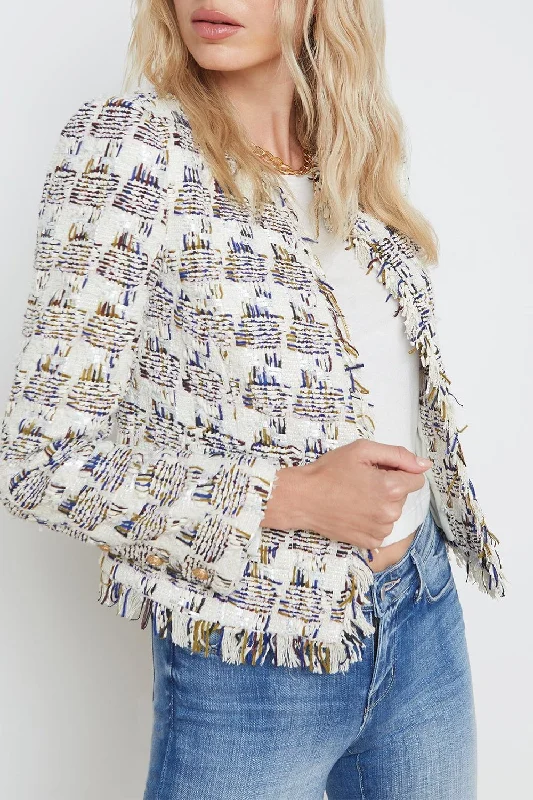 Angelina Blazer - Ivory Multi