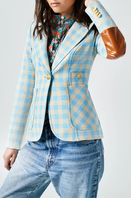 Duchess Blazer - Cornflower Check