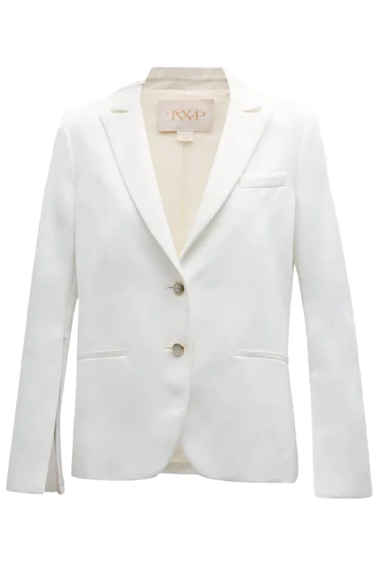 Boyfriend Blazer - Winter White