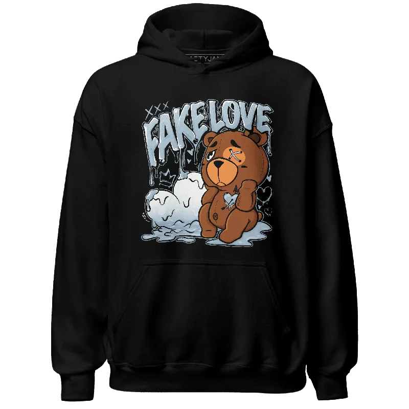 NastyJamz Blue Grey 13s Hoodie Match Fake Love BER