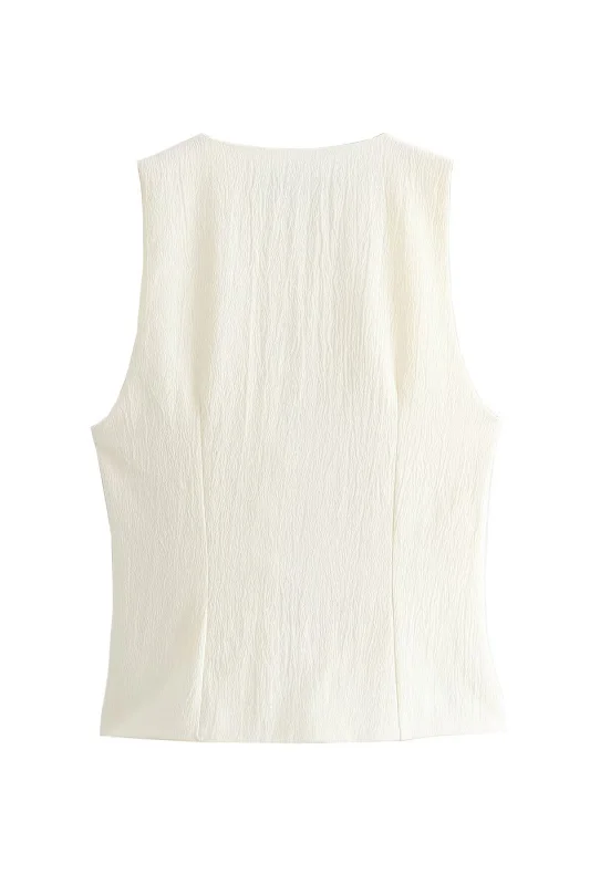 Solid Bow-Tie Front Tank Top