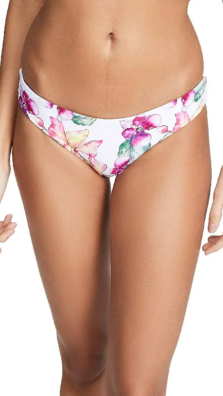 Reversible Full Coverage Hipster Bikini Bottom In Wild Orchid