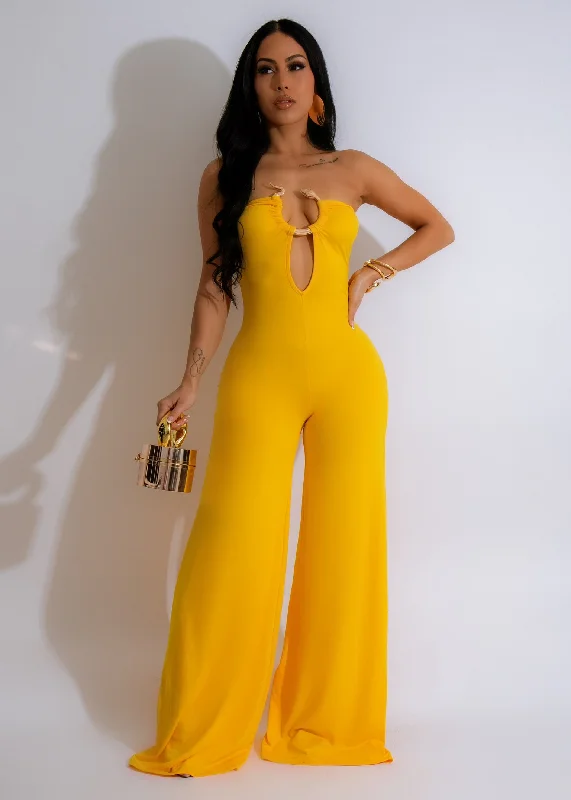 Sweet Treat Jumpsuit Yellow