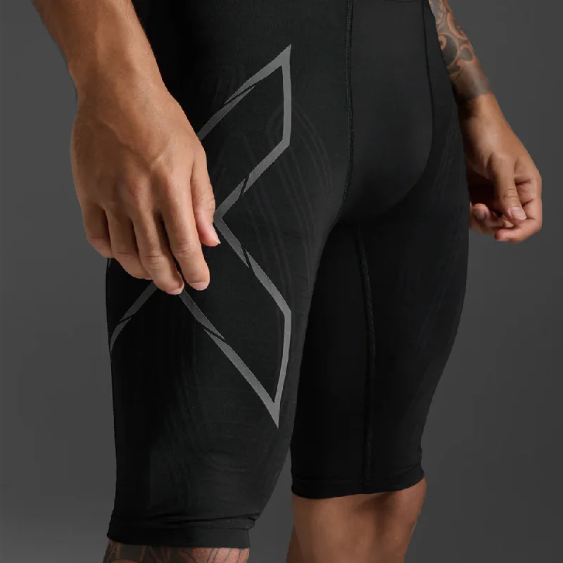 2XU Light Speed Compression Shorts - Black/ Black Reflective