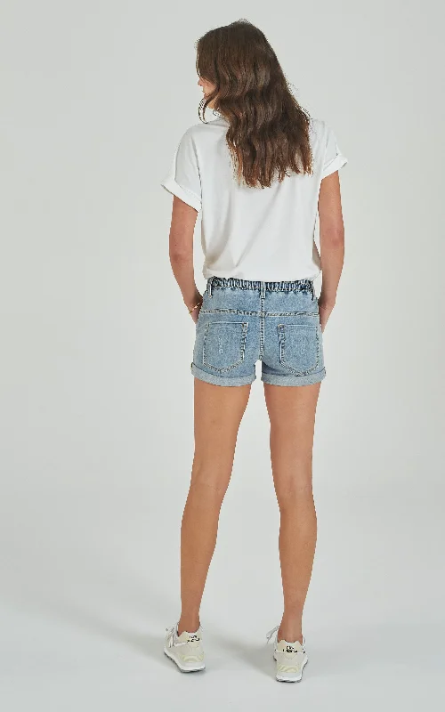 Active Faded Blue Denim Shorts