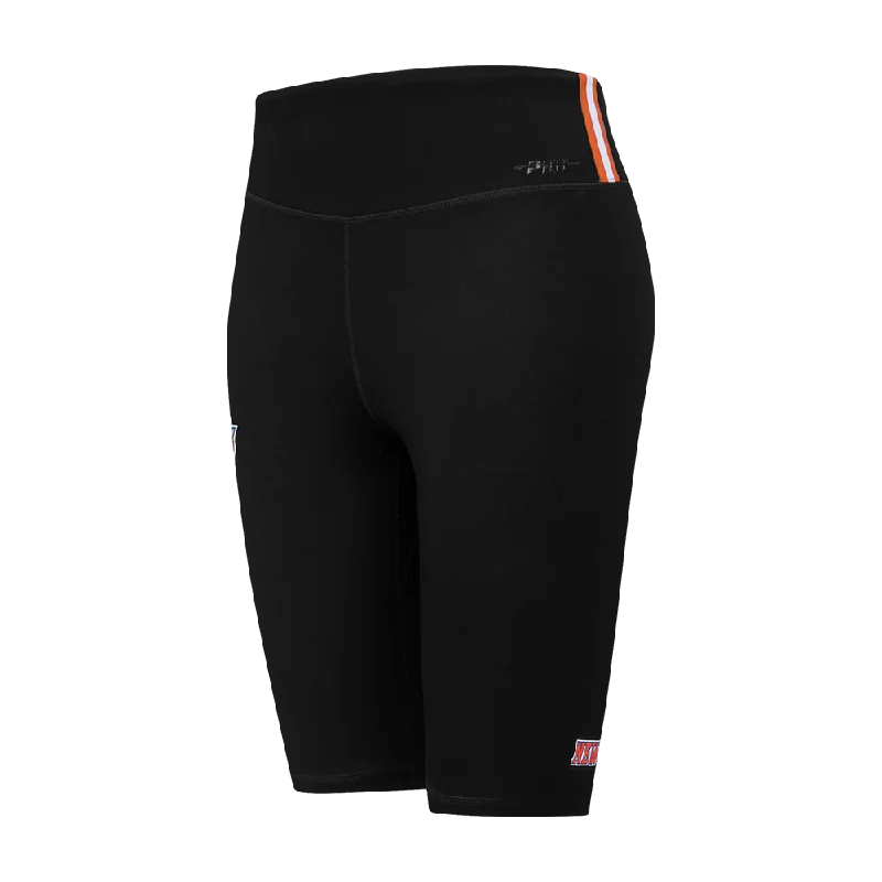 NBA NEW YORK KNICKS CLASSIC WOMEN'S CTN BIKE SHORT (BLACK)