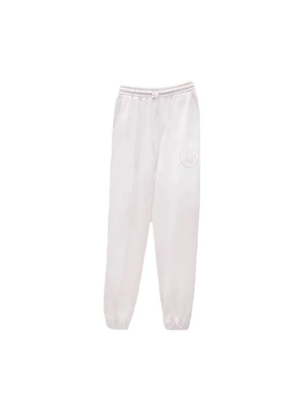 Women's Embroidered Jogger Track Pants White