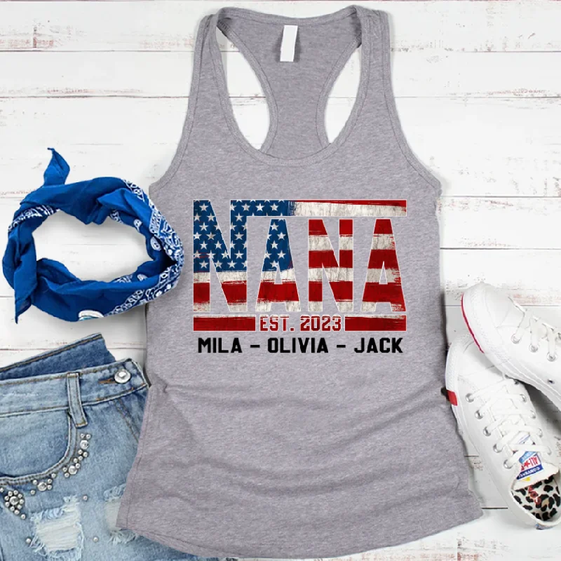 America Nana Est and Grandkids CTH01 Tank top