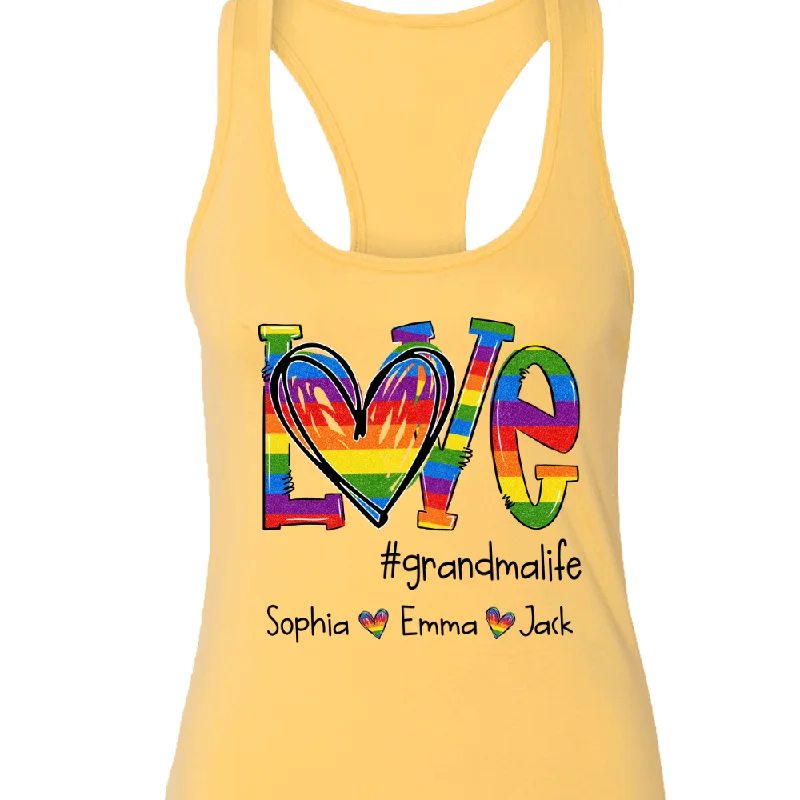 Love grandmalife color And Grandkids Tank top