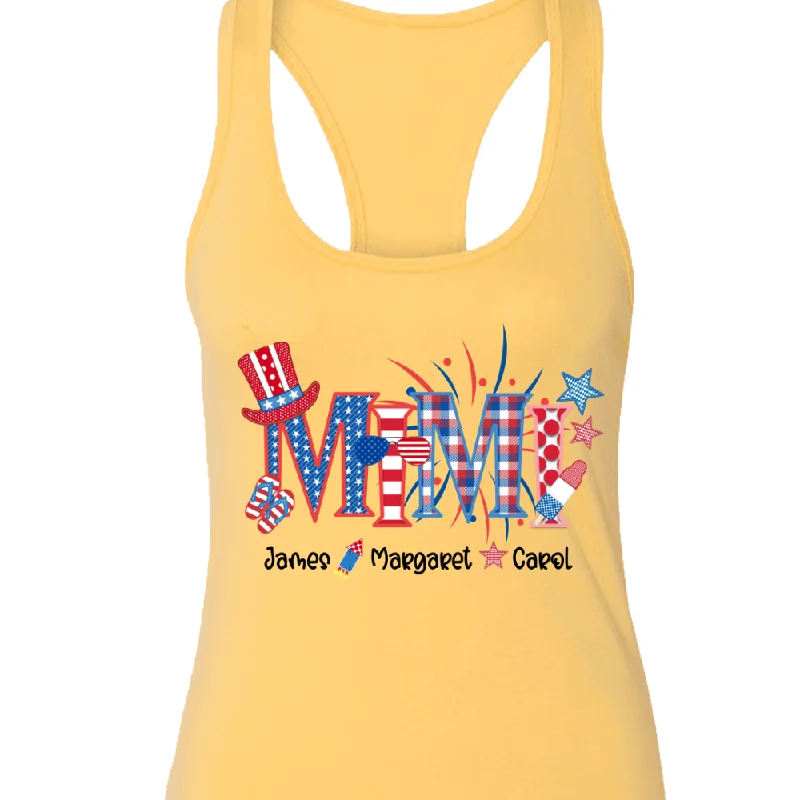 Mimi And Grandkids Firework 4th of July Tank top