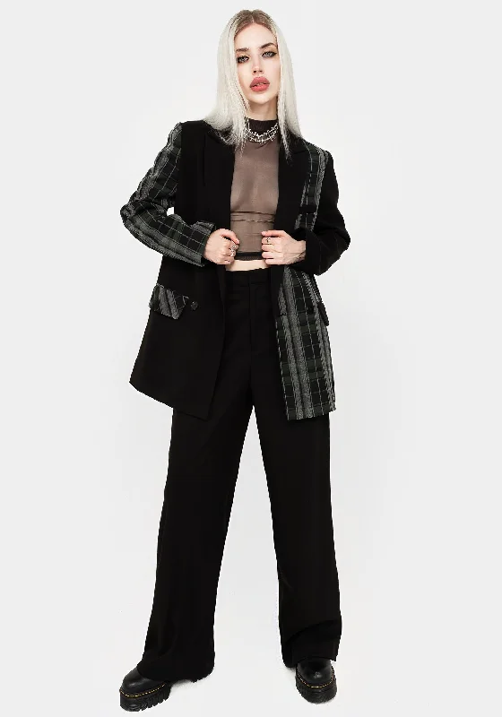 Checkmate Spliced Oversized Blazer