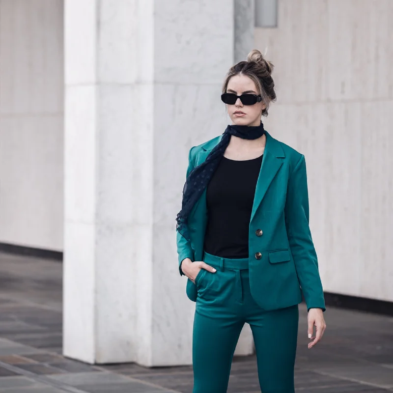 Teal Confidence Blazer