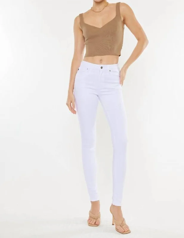 Hurry, Sale Ends Soon!Alabaster High Rise Super Skinny Jeans In White