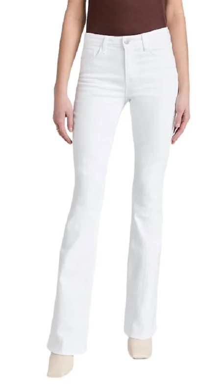 Save Like Never Before!Bell High Rise Flare Jean In Blanc