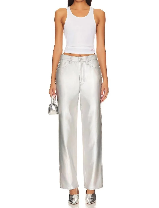 Don't Miss Out!Cassie Super High Rise Straight Jeans In Coated Prism