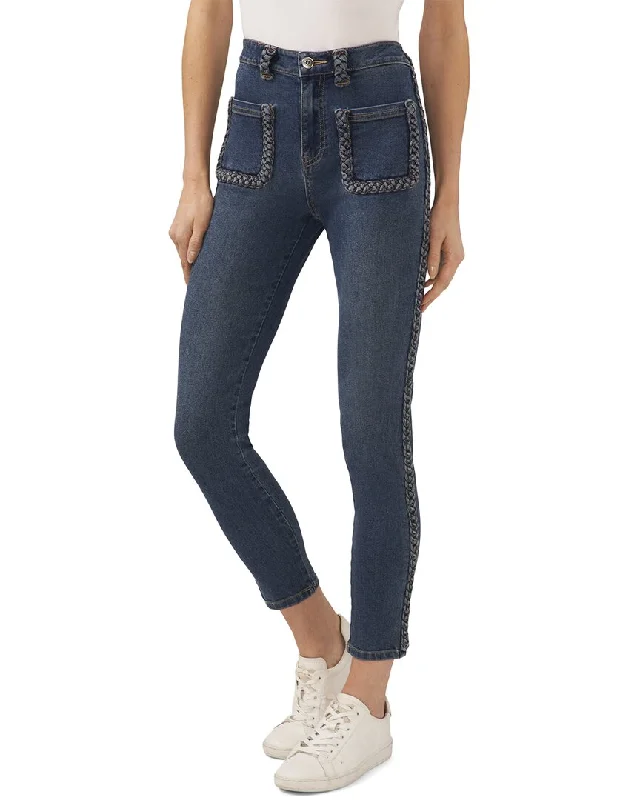 Your Wallet Will Thank You!CeCe Braid Pocket Detailed Jean