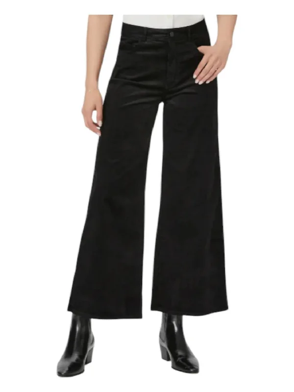 Price Drop Alert!Corduroy Harper Ankle Jeans In Black