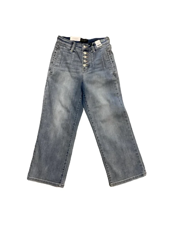 Your Favorite Sale is Back!Cropped Wide Leg Pleated Jean In Vintage Wash