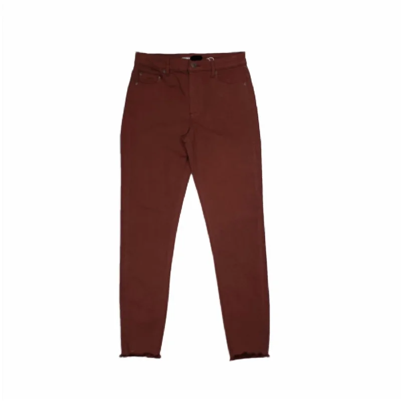 Shop Early, Save Big!High Rise Color Skinny Jeans In Chocolate