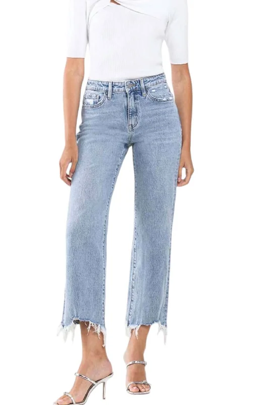 Shop Before It’s Gone!High Rise Dad Jean In Medium Blue