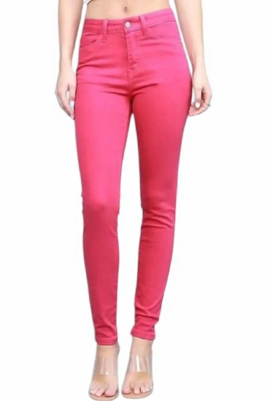 Shop Smart, Save Big!High Waist Skinny Jeans In Pink