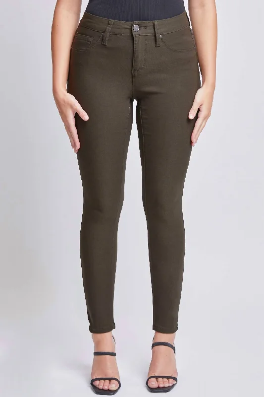 Time to Save Big!Hyperstretch Skinny Jean In Dark Olive