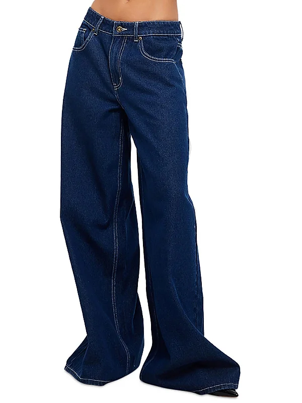 Your Wallet Will Thank You!Idol Womens Low Rise Denim Wide Leg Jeans