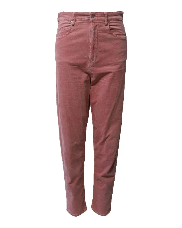 Your Favorite Items on Sale Now!Isabel Marant Regular Fit jeans in Pink Cotton Denim