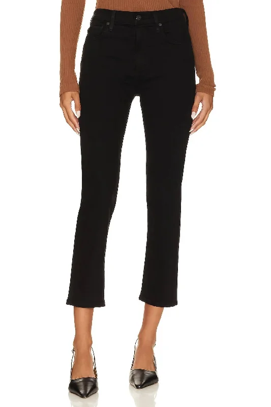 Steals and Deals Await!Isola Straight Crop Jean In Plush Black