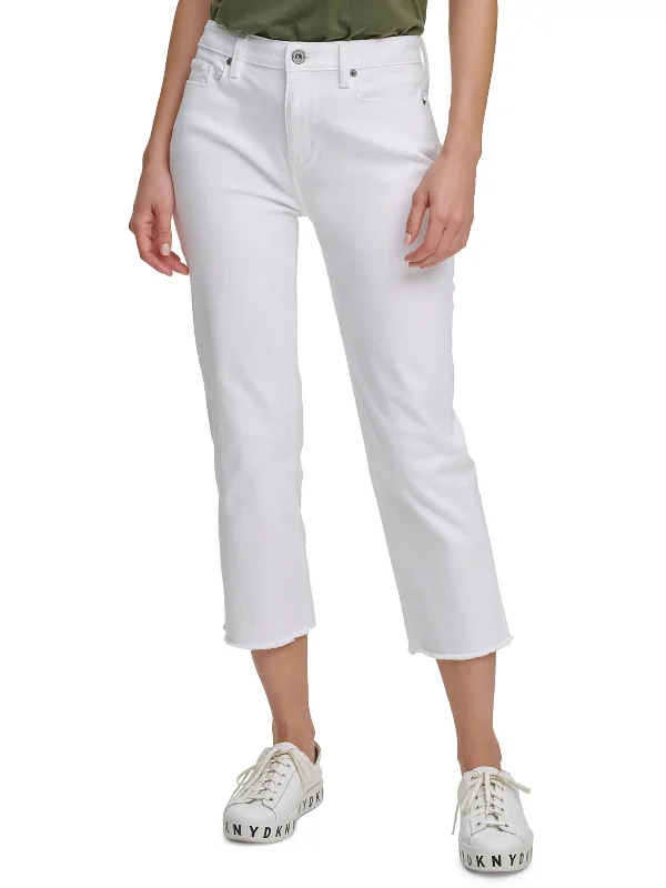 Score Huge Discounts Today!Juniors Rivington Womens Cropped Mid Rise Straight Leg Jeans