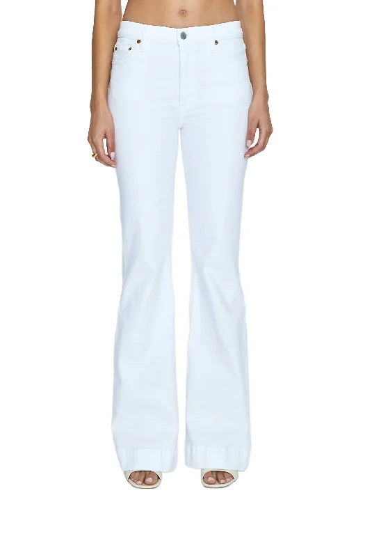 Shop More, Spend Less!Kinsley Mid Rise Ultra Flare Jeans In Le Blanc