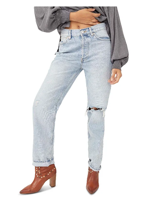 Buy More, Pay Less!Lasso Womens Denim Light Wash Straight Leg Jeans