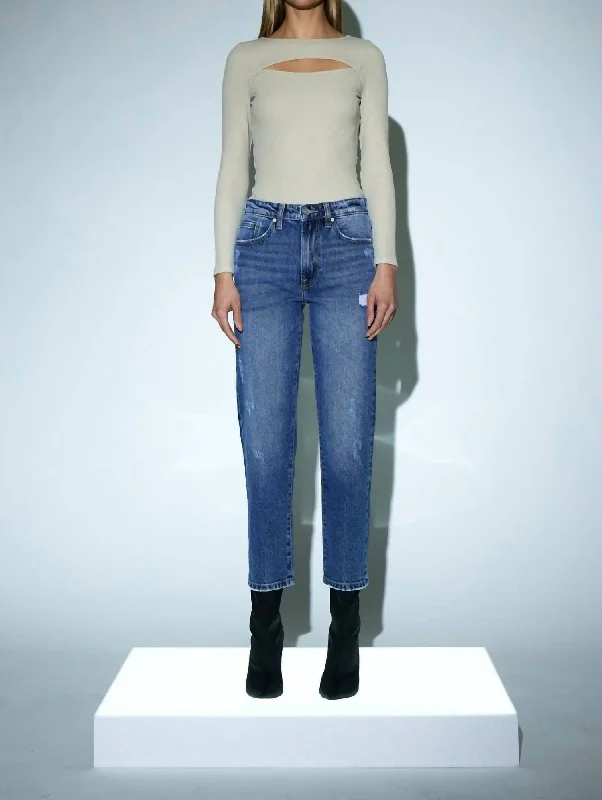 Limited-Time Price Drop!Maleah Premier High Rise Slim Straight Jeans In Vintage Blue