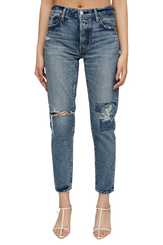 Find Your Perfect Deal Today!Mv Monroe Tapered Mid Jean In Blue