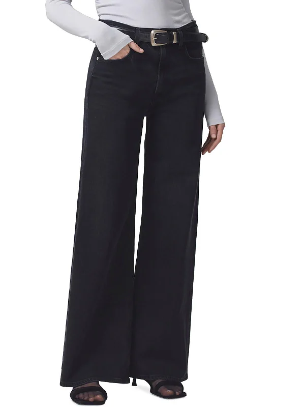 Your Shopping Spree Starts Here!Paloma Womens High Rise Denim Wide Leg Jeans