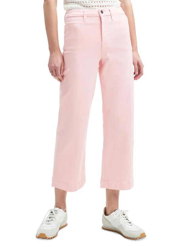 Your Chance to Save is Now!Plus Womens Cropped High Rise Wide Leg Jeans
