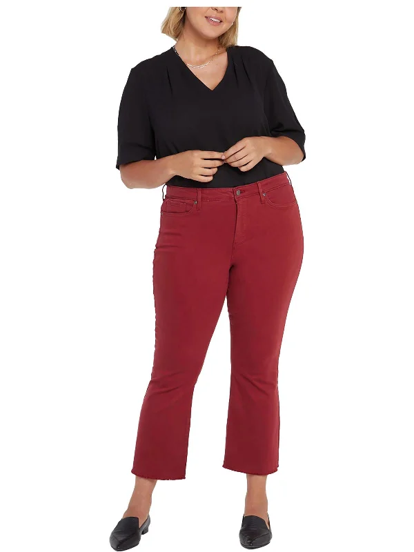 Shop Now and Save!Plus Womens Flare Legs High Rise Ankle Jeans