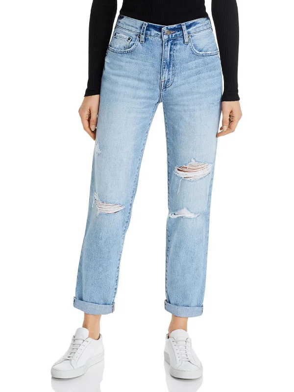 Everything Must Go!Presley Womens Denim Light Wash Boyfriend Jeans