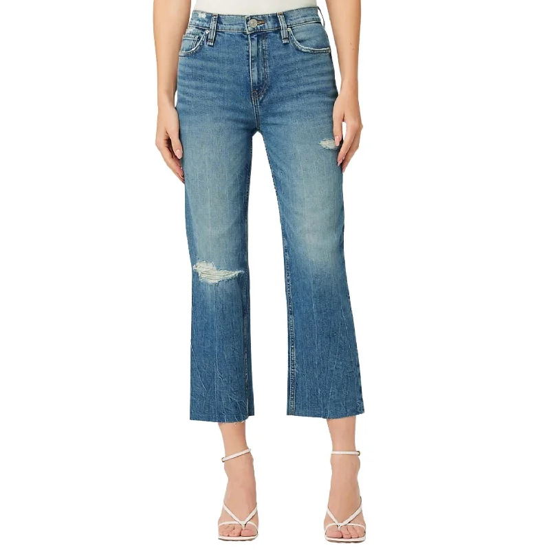 Shop Today, Save Tomorrow!Remi High Rise Distressed Cropped Straight Leg Jean In Stunner