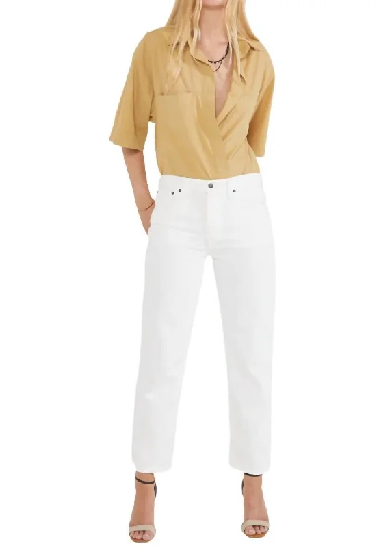 Flash Deals – Act Quickly!Rhea Mid Rise Crop Jeans In Vintage White
