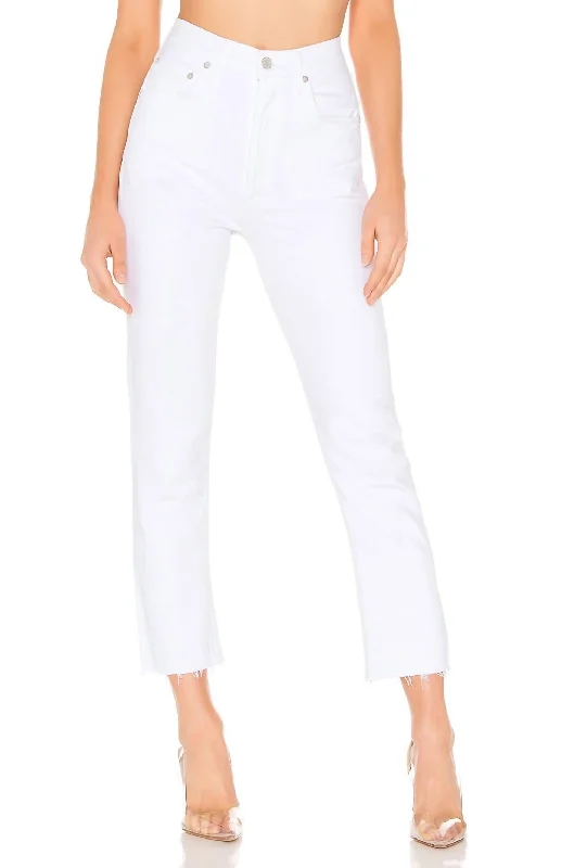 Hottest Discounts of the Year!Riley High Rise Crop Straight Jeans In Blurred