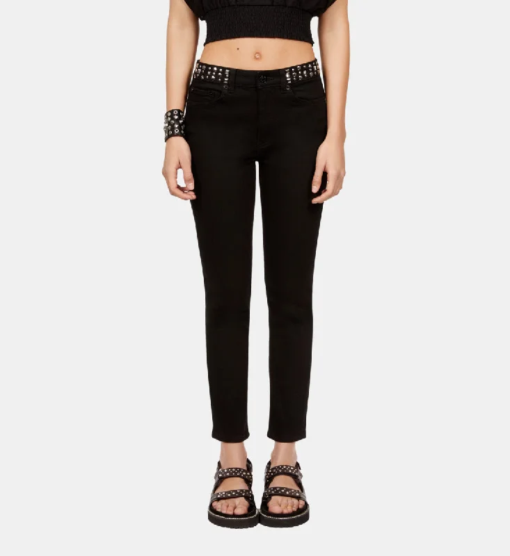 Limited Edition, Limited Price!Slim Jeans With Studs And Stars