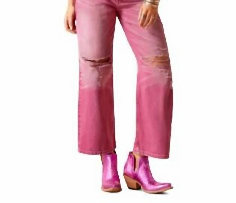 Instant Savings Await!Ultra High Rise Tomboy Wide Leg Jeans In Pink